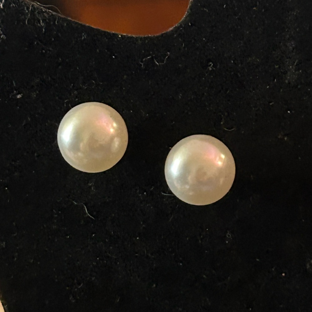 ❤️ ⭐ Large Pearl Earrings - Picture 3 of 3
